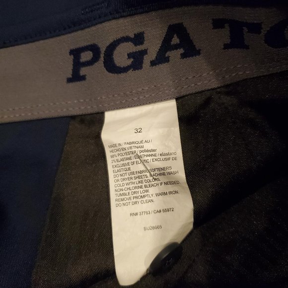 PGA TOUR 9.5" Men's Motion Flux 360 Golf Performance Flat Front Short - Picture 5 of 7